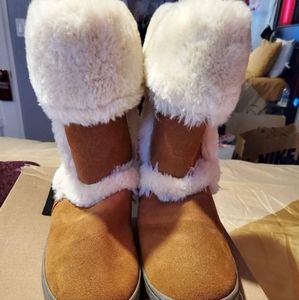 Women suede upper boots